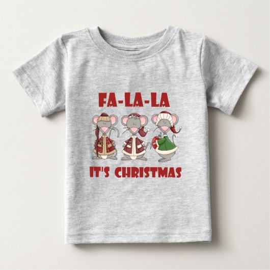 Fa La La La Kerstt T-shirts en cadeaus (Voorkant)