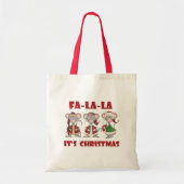 Fa La La La Kerstt T-shirts en cadeaus Tote Bag (Voorkant)