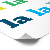 Fa La La La La Art print kerstkarol goed (Hoek)