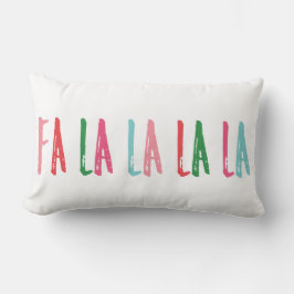 Fa La La La La Brush Lettering Kerstfeestdag Kussen