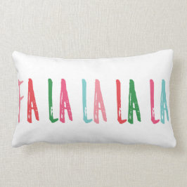 Fa La La La La Brush Lettering Kerstfeestdag Kussen