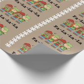 Fa-La-La-La-La Cadeaupapier (Hoek)