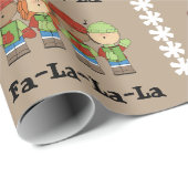 Fa-La-La-La-La Cadeaupapier (Rol Hoek)