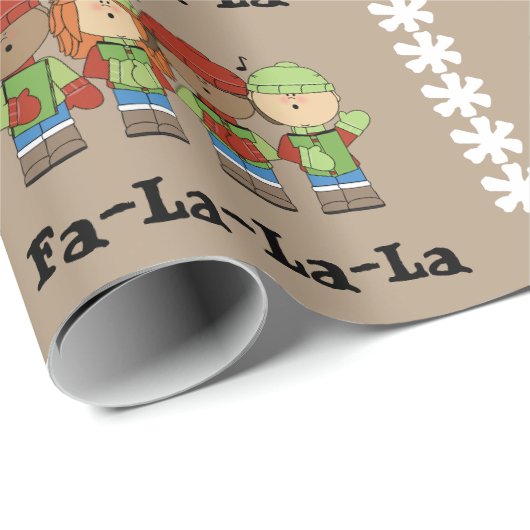 Fa-La-La-La-La Cadeaupapier (Rol Hoek)