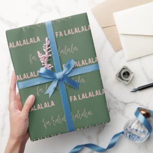 Fa La La La La Kerstcadeau Cadeaupapier