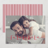 Fa La La La La Kerstkaart Platte Vakantietkaart (Voorkant / Achterkant)