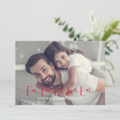 Fa La La La La Kerstkaart Platte Vakantietkaart (Staand voorkant)