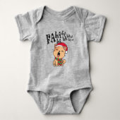 Fa La La La La kerstkat Singiing Baby Bodysuit (Voorkant)