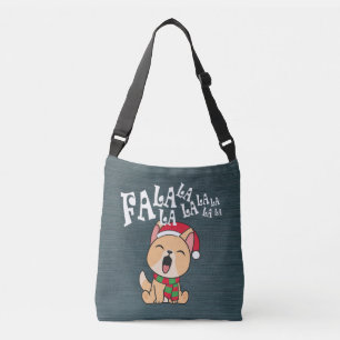 Fa La La La La La Kerstdog Singing Crossbody Bag Crossbody Tas