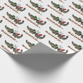 Fa La La La La La kerstmudskipperpapier Cadeaupapier (Hoek)