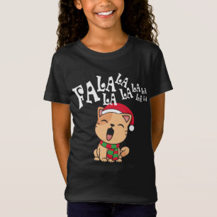 Fa La La La La La La kerstkat, die het Shirt van J