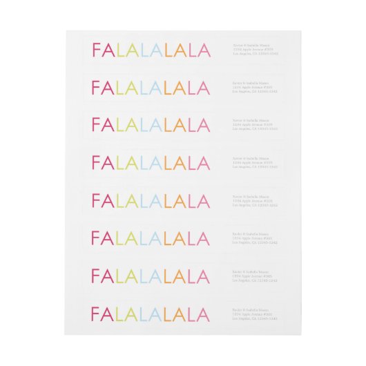 FA LA LA LA LA LA LA LA (Vel)