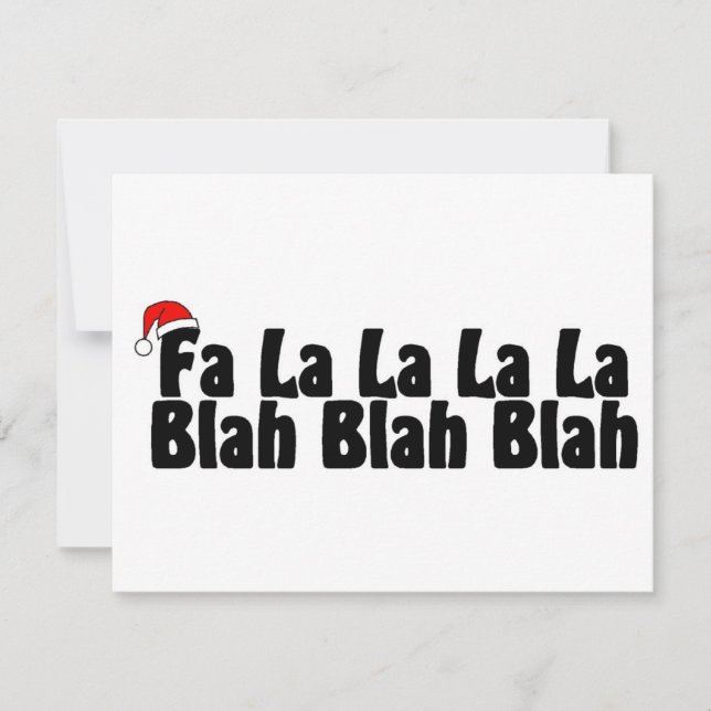 Fa La La La La La La La Blah Blah Blah Blah (Voorkant)