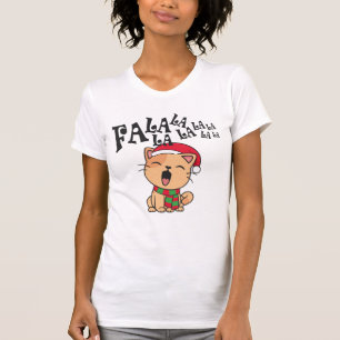 Fa La La La La La La La kerstkat Singing SHIRT