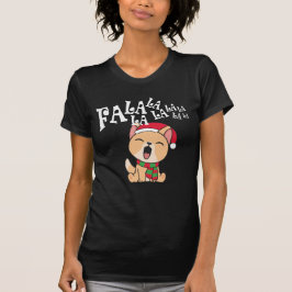 Fa La La La La La La La La Kerstdog Singing | SHIR T-shirt