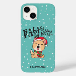 Fa La La La La La La La La Kerstdog Singing | Tele Case-Mate iPhone 14 Hoesje