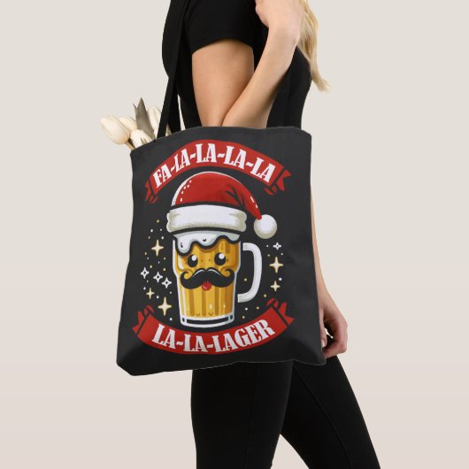 Fa La La La La Lager Grappig Lelijk Kerstontwerp Tote Bag (Dichtbij)