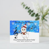Fa La La La La Lama persoonlijke kerstmis Briefkaart (Staand voorkant)