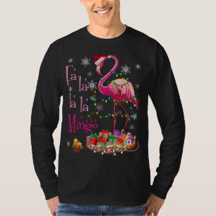 Fa La La La La mingo Flamingo voor kerstmis T-shirt