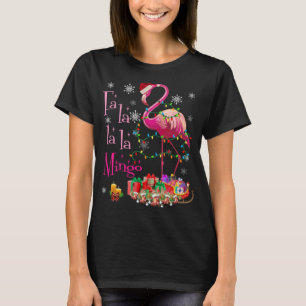 Fa La La La La mingo Flamingo voor kerstmis T-shirt