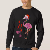 Fa La La La La mingo Flamingo voor Kerstmis Trui (Voorkant)