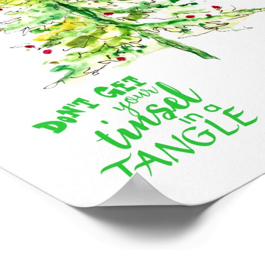 Fa La La La La Tree Poster (Hoek)