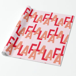 Fa La La La La Wrapping Paper Cadeaupapier