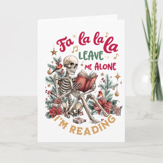 Fa La La La Laat Me Met Rust, Ik Lees Feestdagen Kaart (Voorkant)