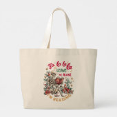 Fa La La La Laat Me Met Rust Ik Lees Grote Tote Bag (Achterkant)