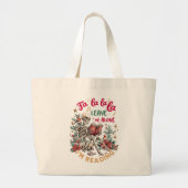 Fa La La La Laat Me Met Rust Ik Lees Grote Tote Bag (Voorkant)