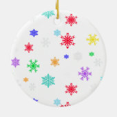 Fa la la la lama Cute Kerstmis Keramisch Ornament (Achterkant)