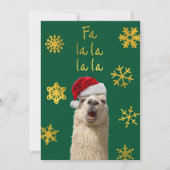 Fa La La La Lama Kaart (Voorkant)