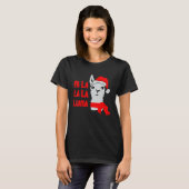 Fa La La La Lama Kerstmis T-shirt (Voorkant volledig)