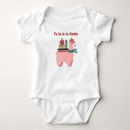 Fa la la la lama vakantie baby body romper