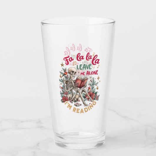 Fa La La La Leave Me Alone I'm Reading  Glas (Achterkant)