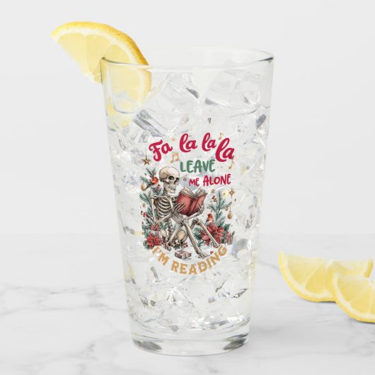 Fa La La La Leave Me Alone I'm Reading  Glas (Voorkant ijs)