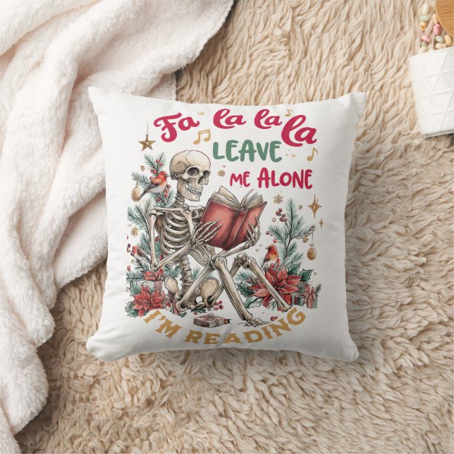 Fa La La La Leave Me Alone I'm Reading  Kussen (Deken)