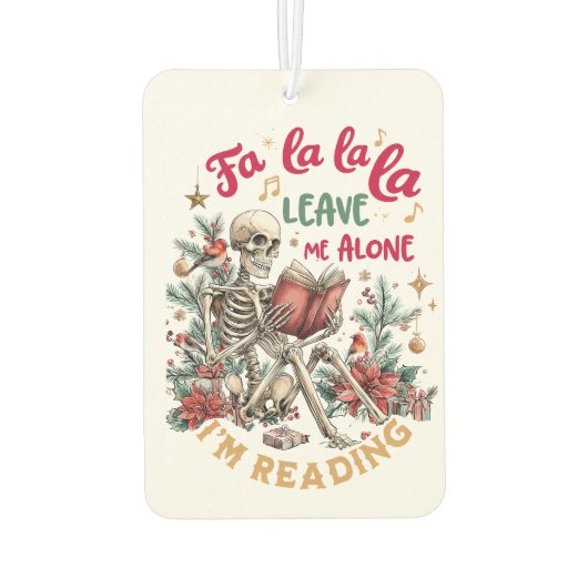 Fa La La La Leave Me Alone I'm Reading  Luchtverfrisser (Achterkant)
