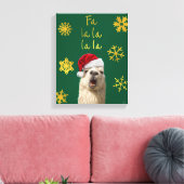 Fa La La La Llama Canvas Afdruk (Insitu (Woonkamer))