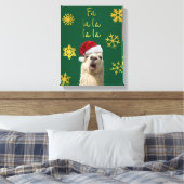 Fa La La La Llama Canvas Afdruk (Insitu (Slaapkamer))