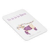 Fa-la-la-la-llama cute Christmas magnet Magneet (Rechterzijde)