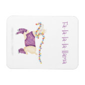 Fa-la-la-la-llama cute Christmas magnet Magneet (Horizontaal)