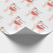 Fa la la la Llama Cute kerstwrapping Paper Cadeaupapier (Hoek)