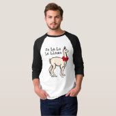 Fa La La La Llama Funny Shirt voor kerstmis (Voorkant volledig)