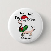 Fa La La La Llama Ronde Button 5,7 Cm (Voorkant)