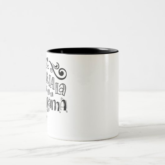 Fa La La La Llama Tweekleurige Koffiemok (Center)