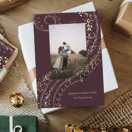 Fa La La La Magical Gold Kerstcarol Song 1 Foto Feestdagenkaart