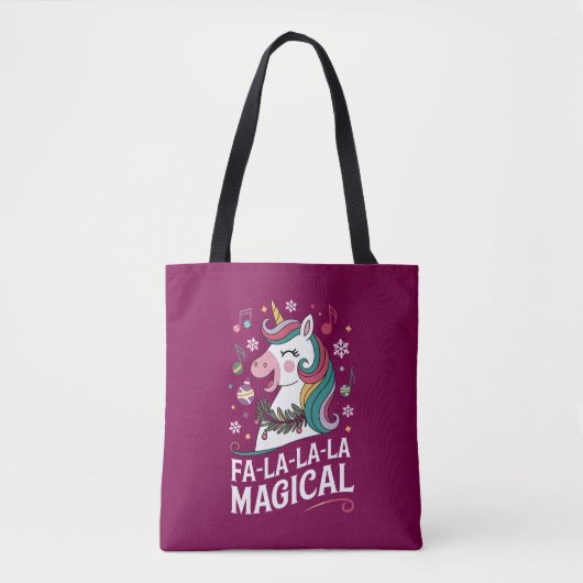 Fa-la-la-la magische kerst tote bag (Voorkant)
