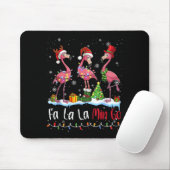 Fa La La La Mingo Flamingo Christmas Lover  Muismat (Met muis)