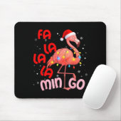 Fa La La La Mingo Flamingo Christmas Men Women Kid Muismat (Met muis)